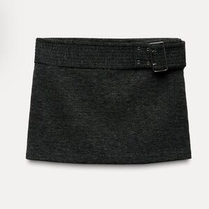 ZARA- NEW WITH TAGS BELTED MINI SKIRT
